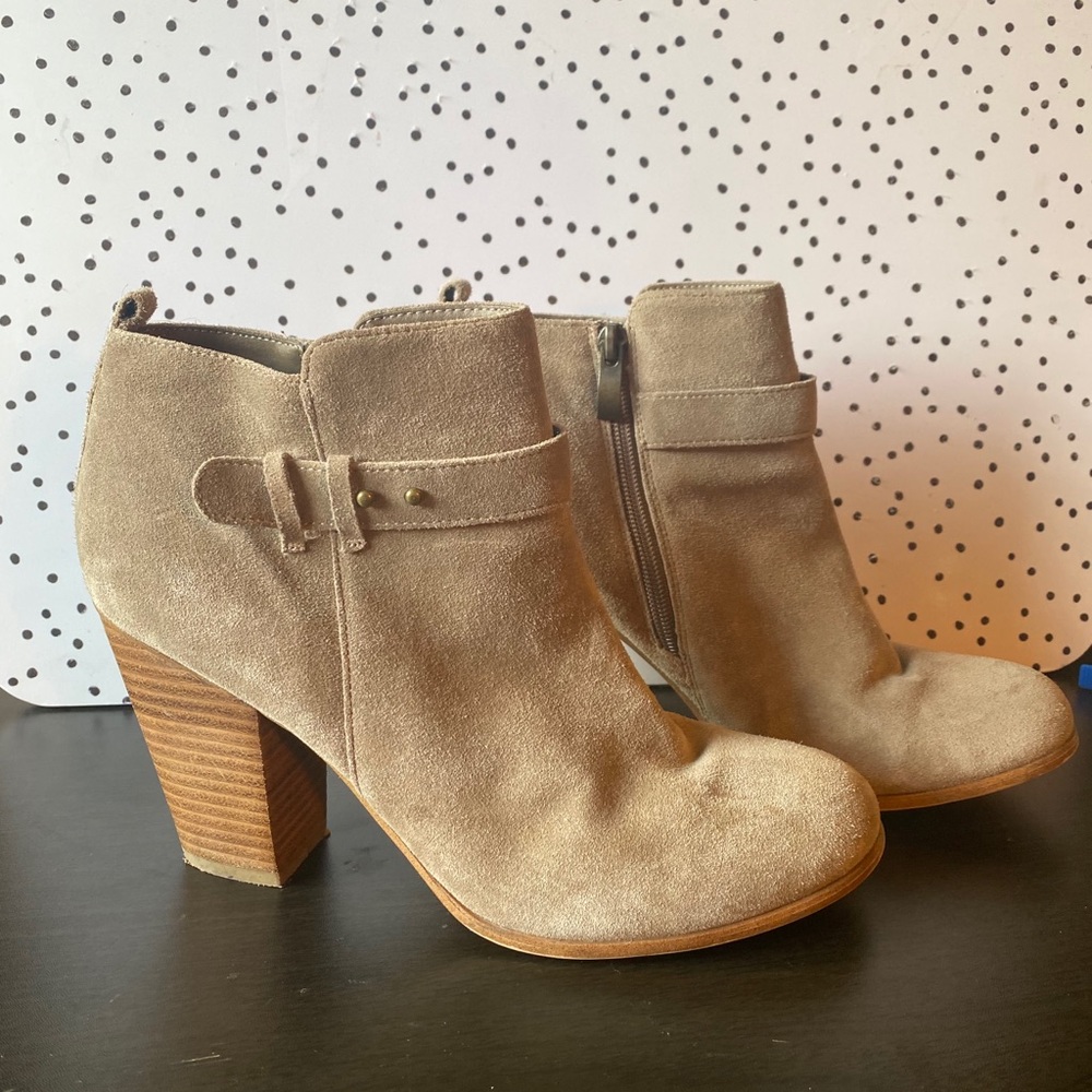 Tan booties